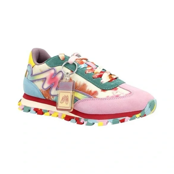 BNIB Marc Jacobs The Tie Dye Jogger Sneakers Multicolour - Picture 2 of 6